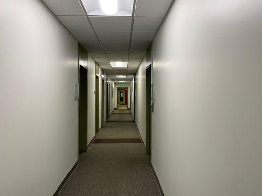 Hallway to the office