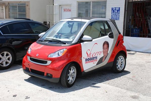 Car wrap for Sherry.