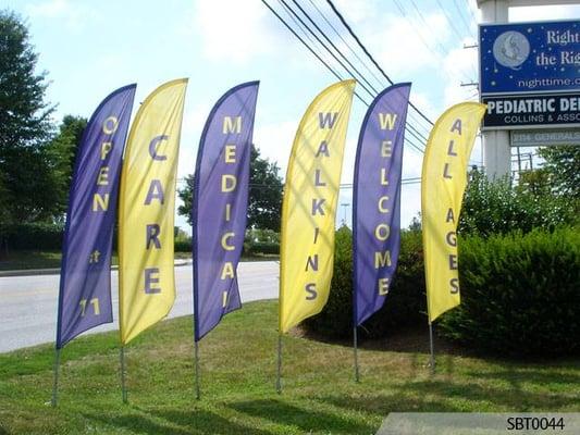 Custom Outdoor Feather Banners