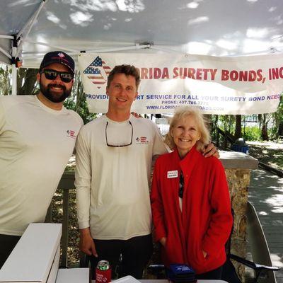 Bob, Nathan and Susan at the ABC Fishing Tournament 2021