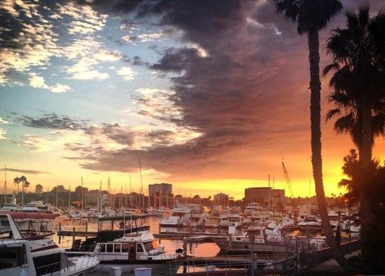 View of Marina del Rey from Tony P's Dockside Grill