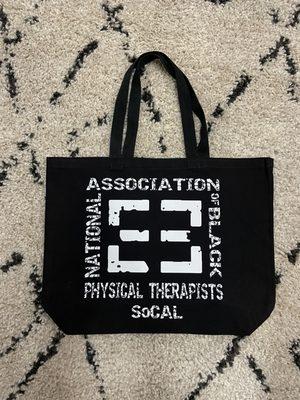 Custom made tote bag for NABPT organization.