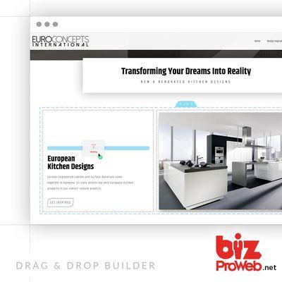 Easily Edit Website Design with our Powerful Drag-and-Drop builder - bizProWeb