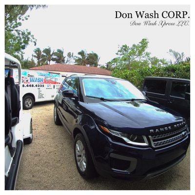 Range Rover with our Regular Wash + Liquid Wax