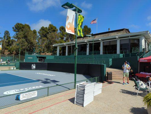 Seating for stadium court