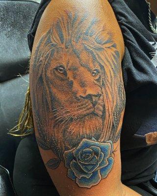 Lion Tattoo done with care