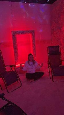 Meditation in the salt cave