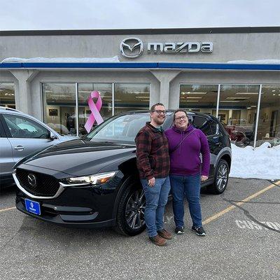 Happy customer delivery photo at Goodwin Mazda in Brunswick. Come see why it's Good at Goodwin!