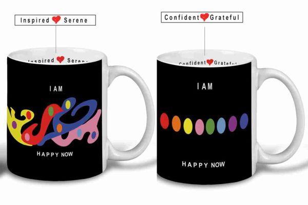 Happy Now ceramic mugs available at IAMHAPPYNOW.COM