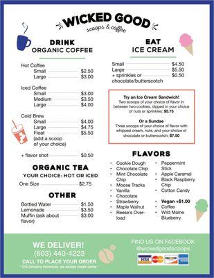 Menu  Updates: Vegan ChocoMint