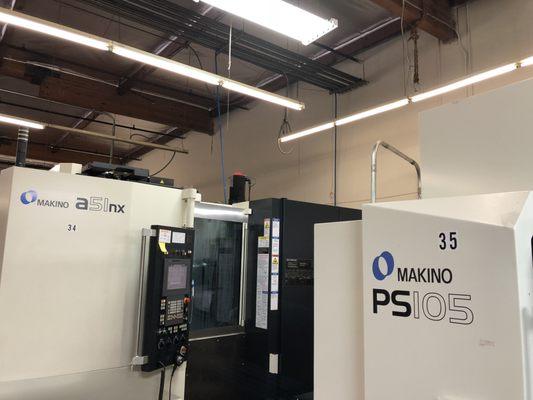 Makino a51 Horizontal and Makino PS105 Vertical