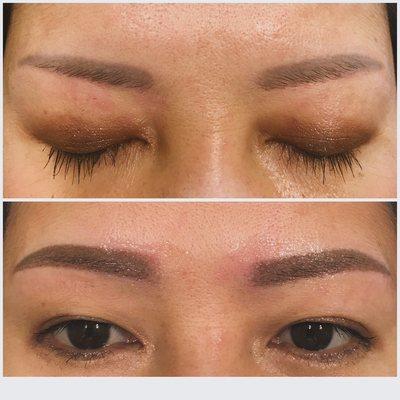 Ombré technic Eyebrow Tattoo