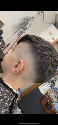 Mid skin fade