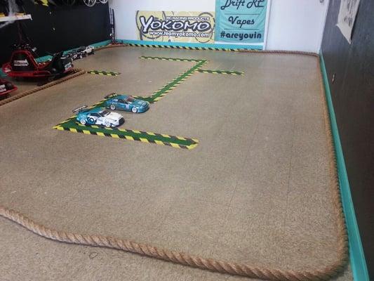 Indoor drift track.