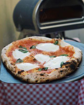 Fresh out of the oven! Wood Fired Neapolitan-inspired Margherita Pizza from Urbino Pizza