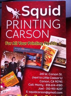 Squid Printing Carson