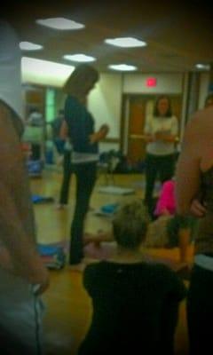 Senior Iyengar yoga teacher Patricia Walden, founder & director of this institute, instructing students