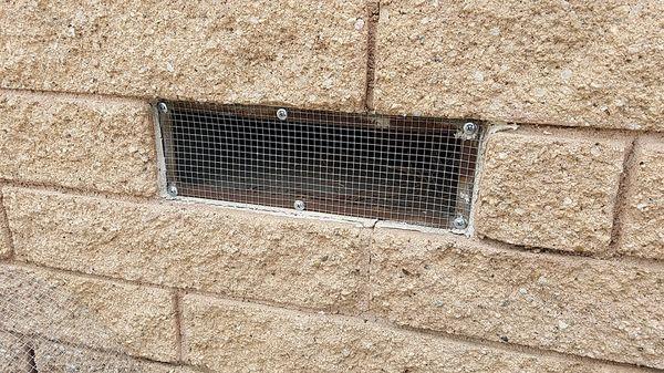 Exclusion - Screening off vents help to prevent rodent entry