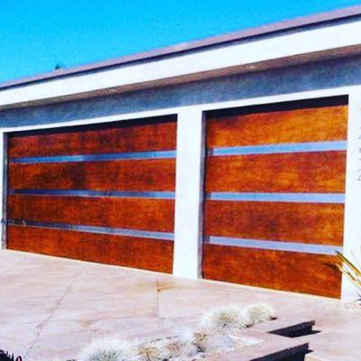 Wood Garage Door instillation