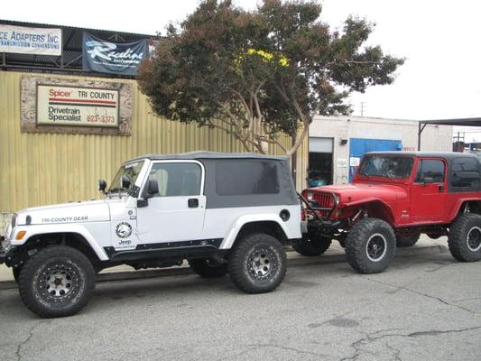 Jeeps Outside