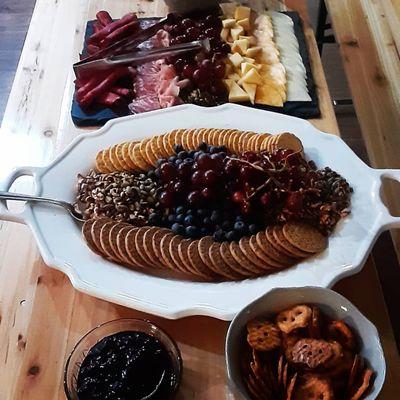 Charcuterie spread.