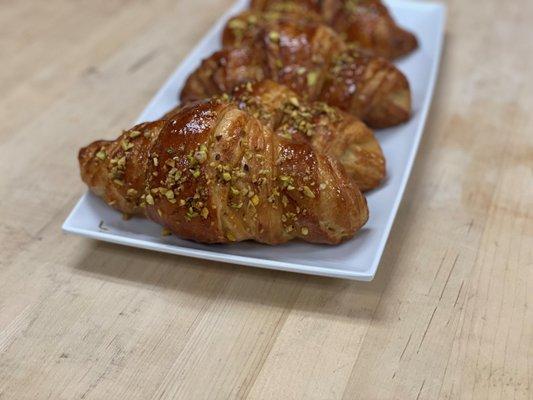 Fresh baked Pistachio Croissant