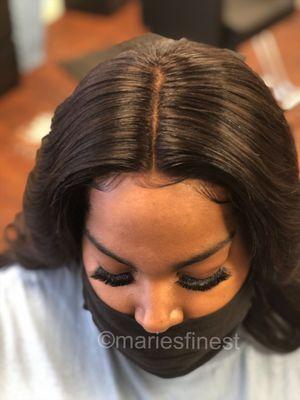 Sew-in Wig install