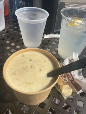 Very good New England Clam Chowder