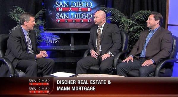 Jeff Discher being interviewed in KUSI news as an expert Real Estate Broker in San Diego.