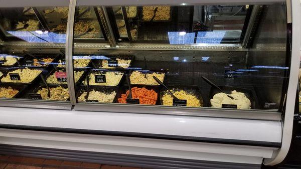 More half filled deli cases...