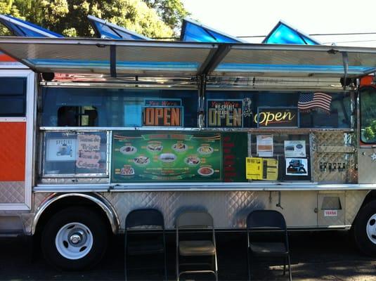 Taco truck in the Nord Ave Market lot!