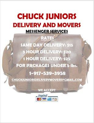 CHUCK JUNIORS DELIVERY AND MOVERS