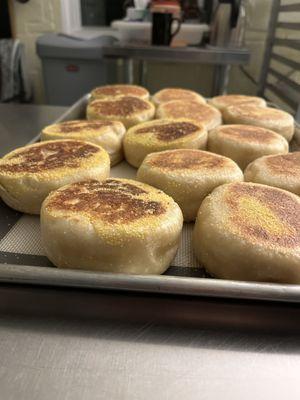 Sourdough English Muffins ~2 Each