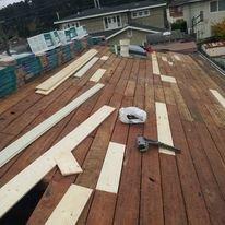 Replace damage plank sheathing