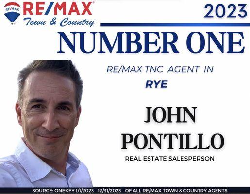 Number one RE/MAX Town & Country in Town of Rye for 2023