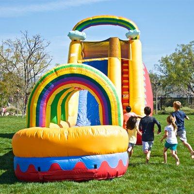 Rainbow party slide