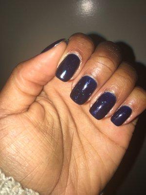 Shellac after an acrylic removal.