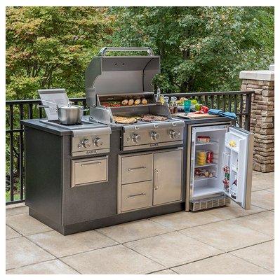 7ft Saber 3 Burner Grill BBQ Island