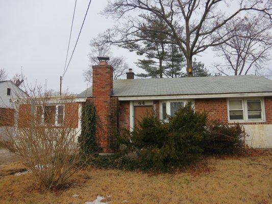 Valley Stream, NY house before being rehabbed