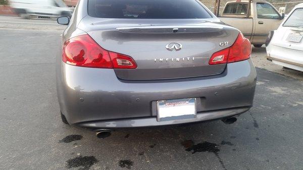 Infiniti G37 Bumper ~ After :)