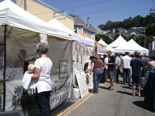 food booths at the Glen Park Festival