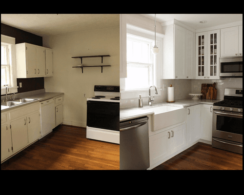 New kitchens and remodelling Before and after