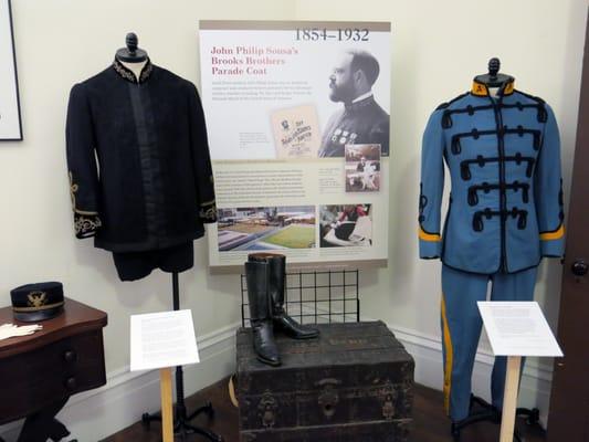 John Philip Sousa's marching uniform is part of the Costume & Culture exhibit running thru Feb. 6, 2016. Visit www.cowneck.org for more info