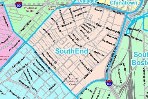 Map of the South End