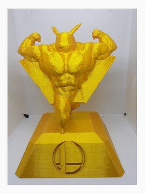 Custom Smash Bros Trophy - Silk Yellow