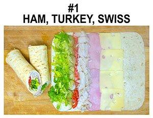 HAM, TURKEY, & SWISS WRAP