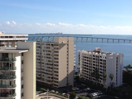 Views to Biscayne Bay from 17th floor