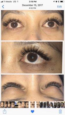 Hybrid eyelash extensions