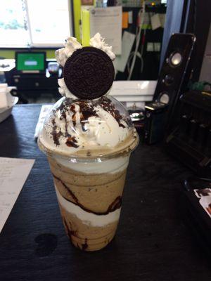 The Oreo Cookie Monster Frap.