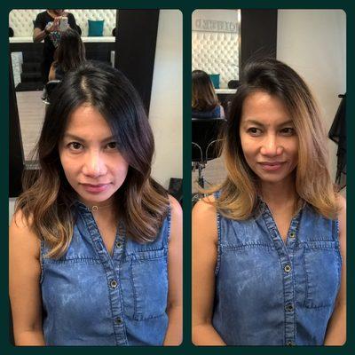 Light Honeycomb Ombre' w/ Lob